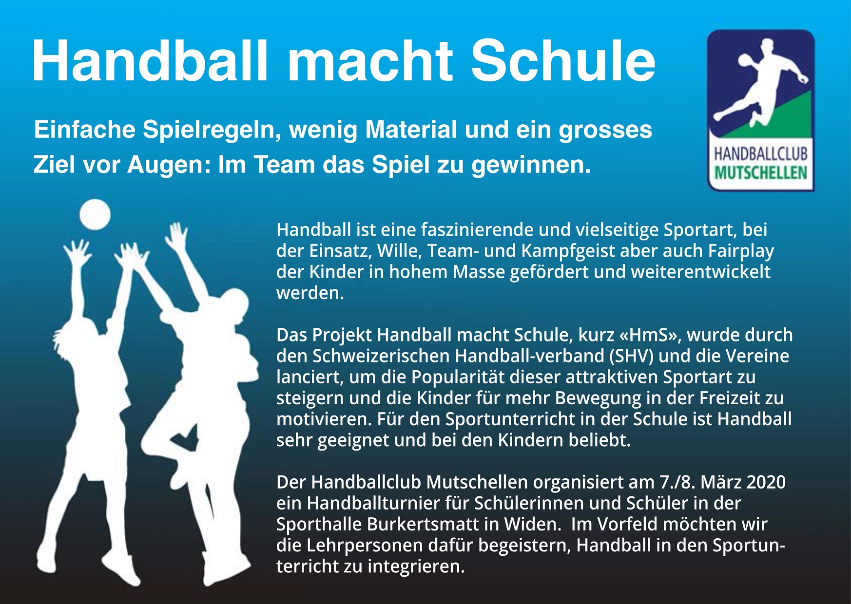 Handball macht Schule HC Mutschellen